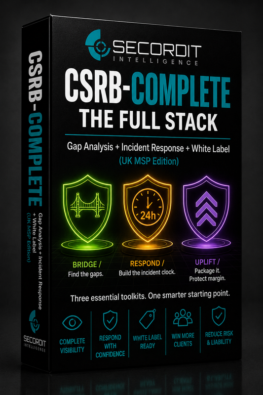 CSRB Complete Stack: Gap Analysis + Incident Response + White Label Kit