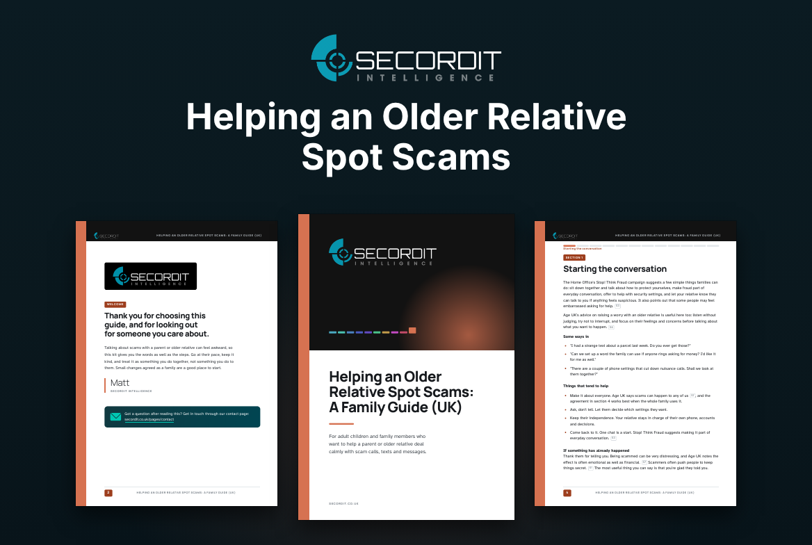 Helping an Older Relative Spot Scams: A Family Guide (UK)